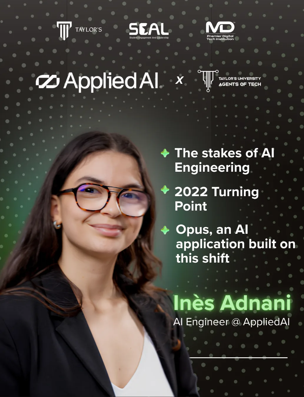 Applied AI Workshop event poster