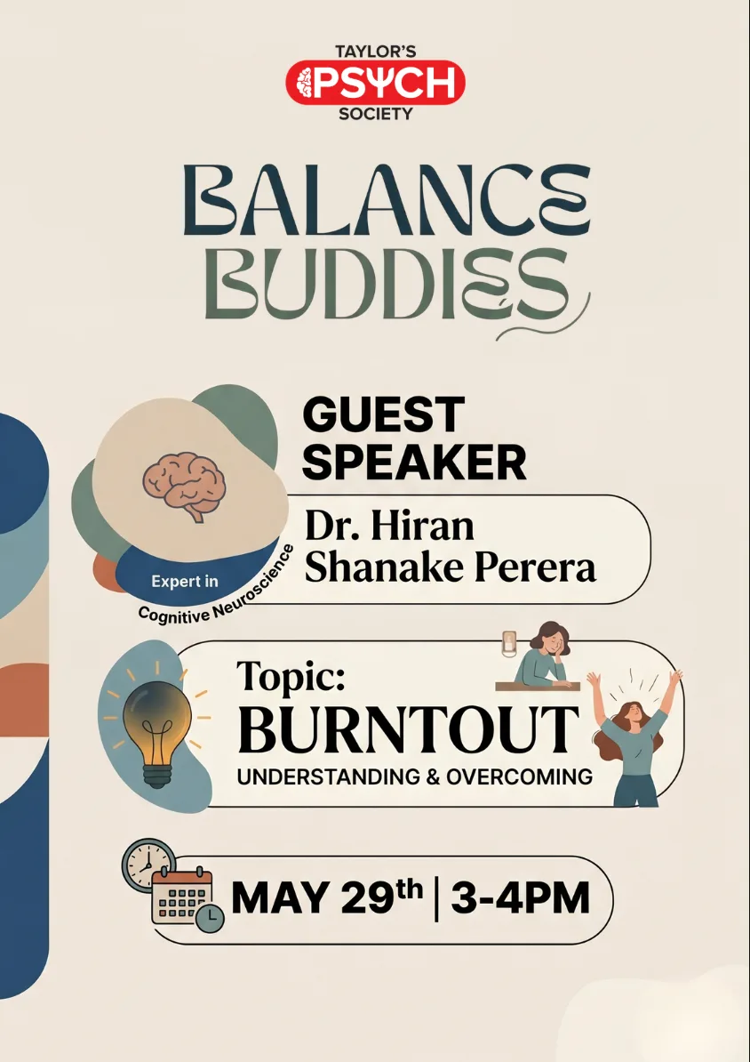Balance Buddies Webinar event poster