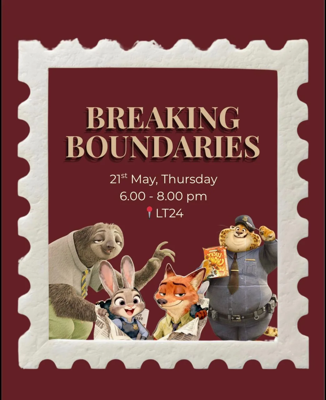 Breaking Boundaries event poster