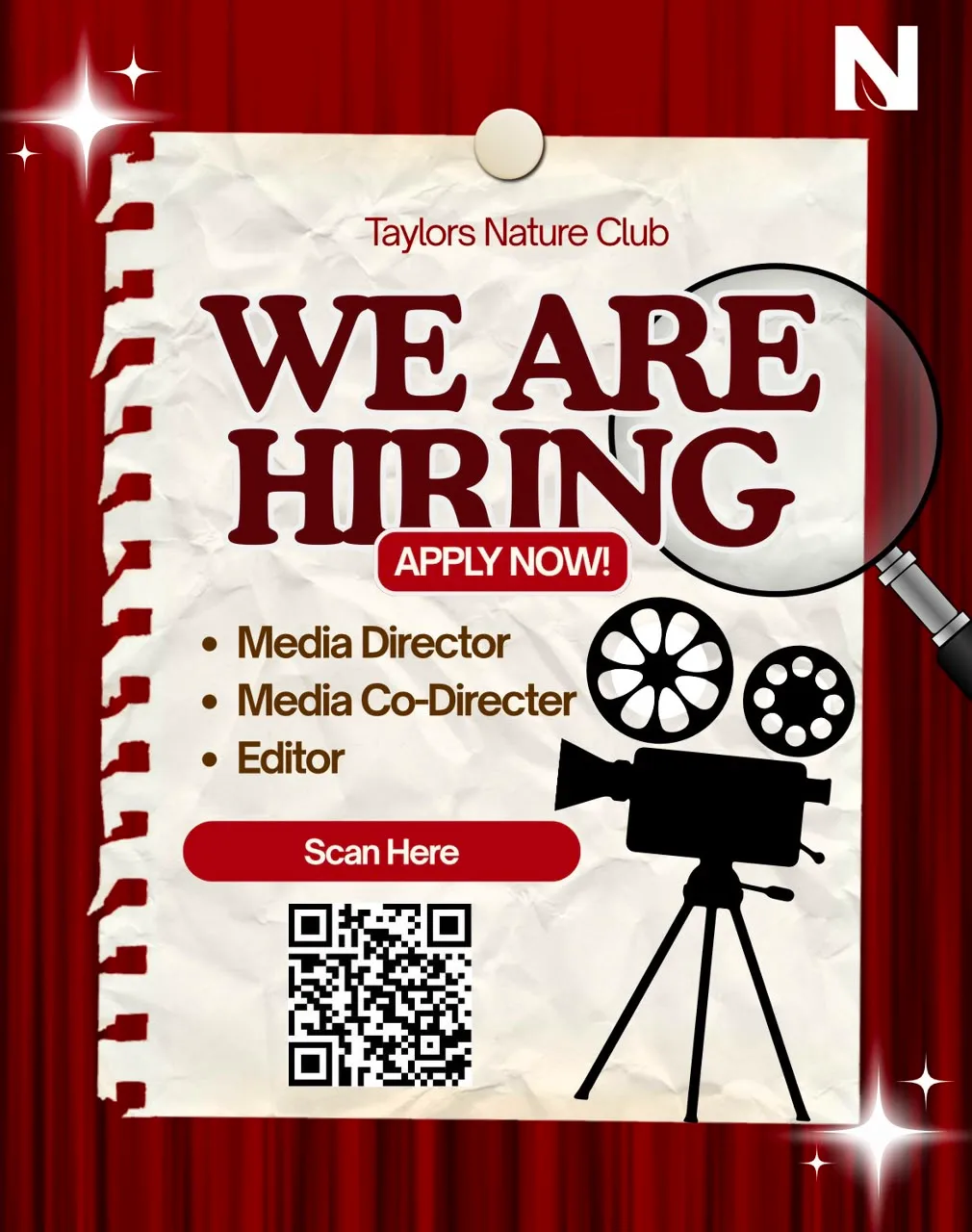 We Are Hiring Social Media Manager ! event poster