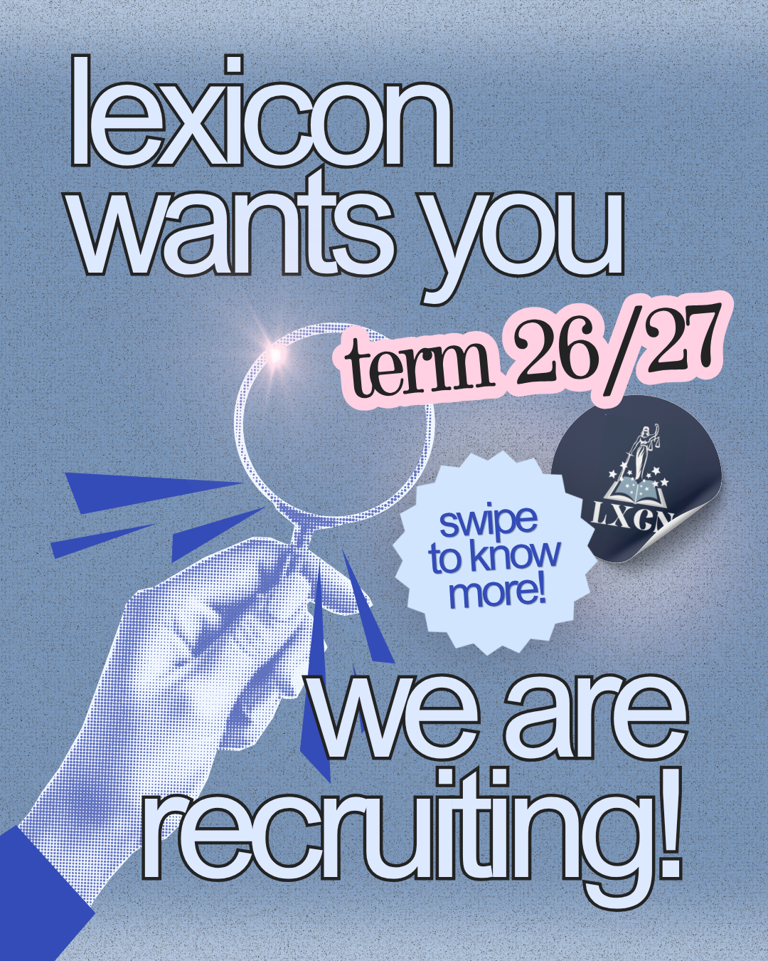 Taylor’s Lexicon 26/27 BOD Recruitment event poster