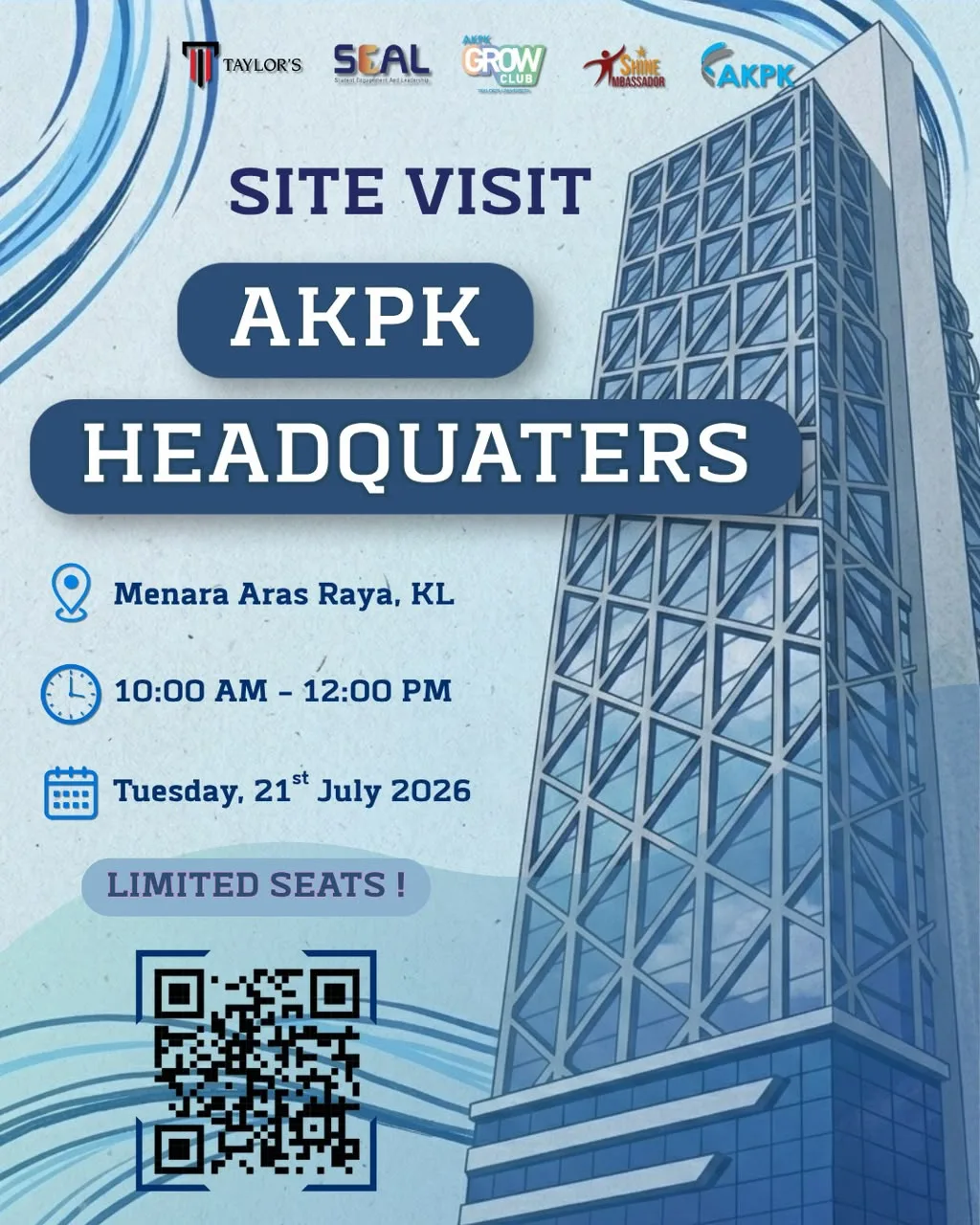 AKPK HQ VISIT event poster
