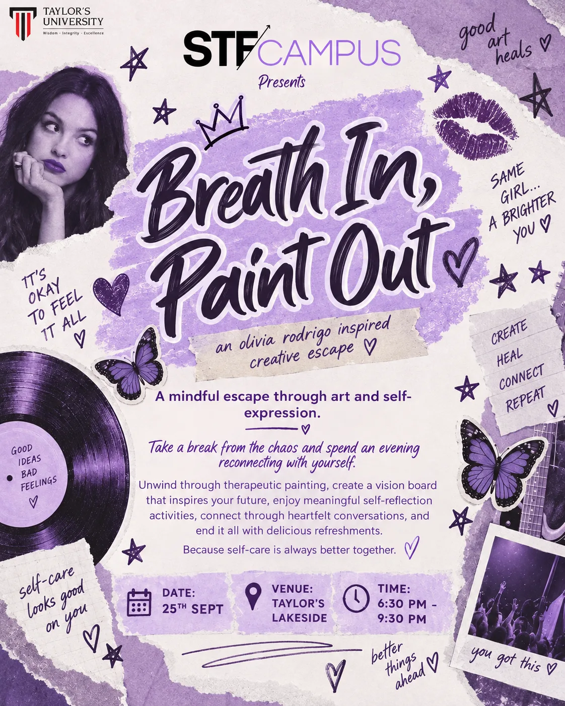 Breath in Paint Out event poster