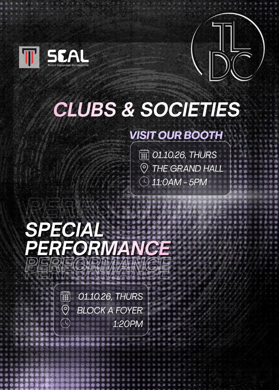 Taylor's Lakeside Dance Club: Club and Societies (CNS) Fest event poster