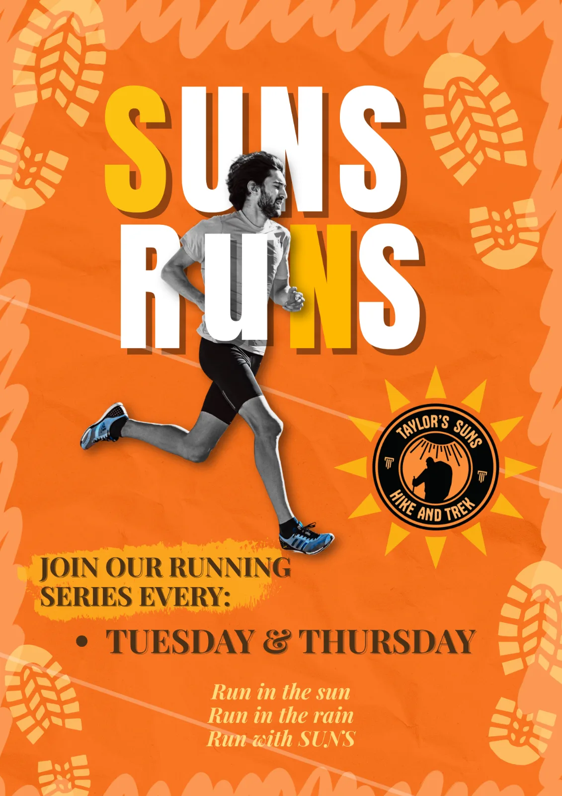 SUNS RUNS!! (TUESDAYS) #3 Session event poster
