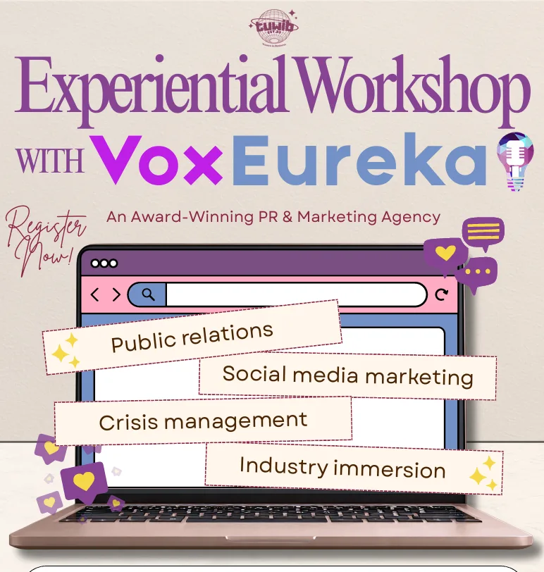 TUWIB x Experiential Workshop with VoxEureka event poster