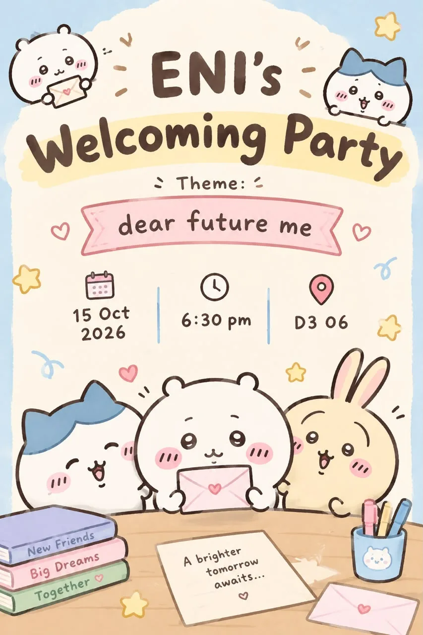 Dear Future Me event poster