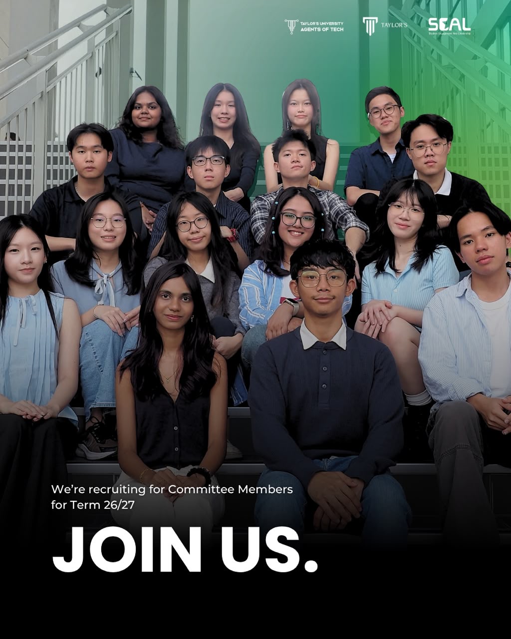 Recruiting committee members event poster