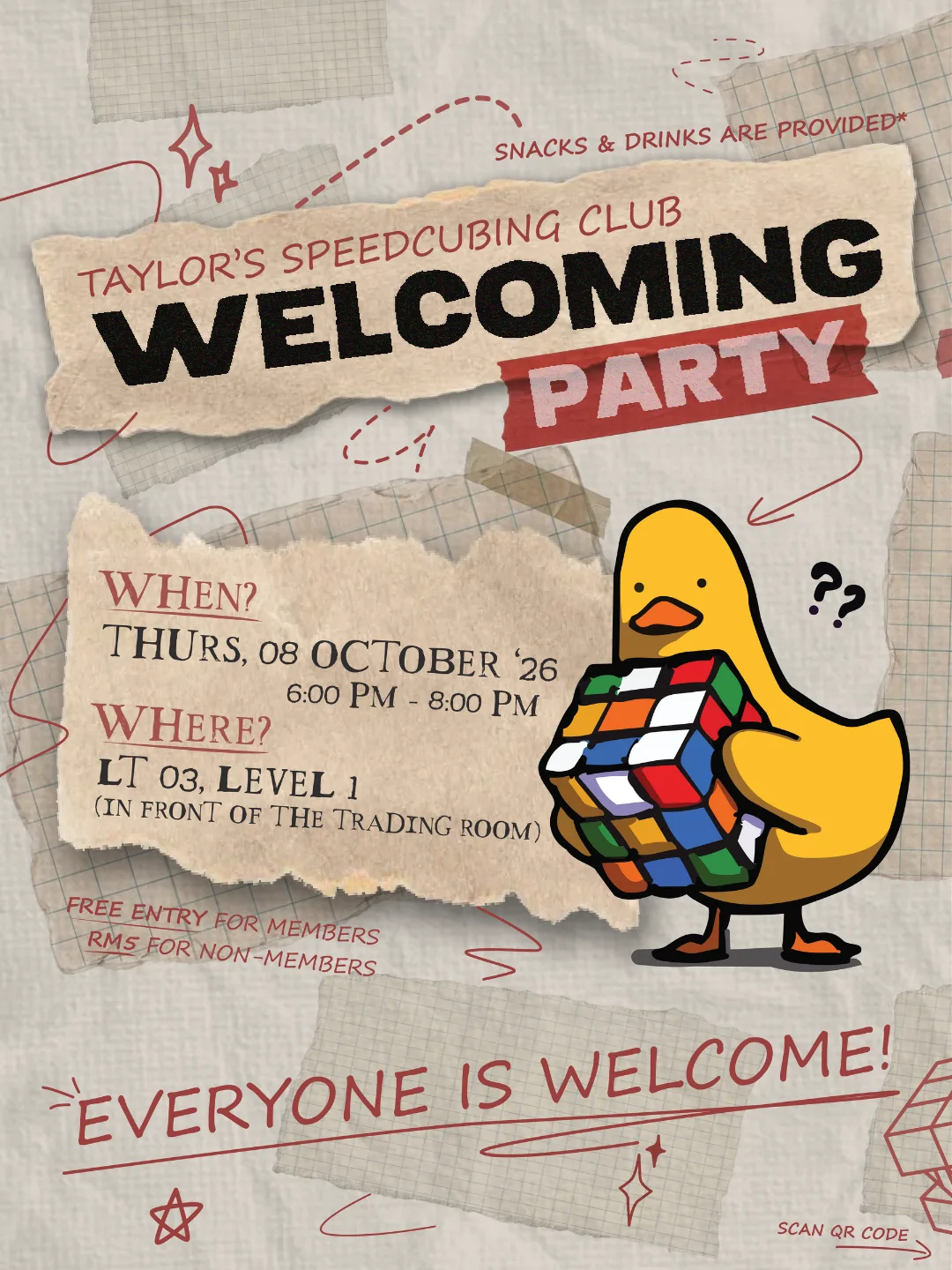 A New Beginning: TSC's 1st Ever Welcoming Party! event poster