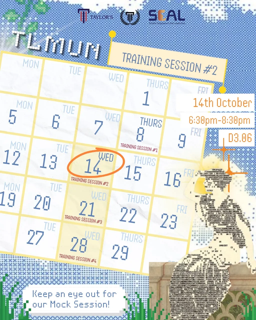 TLMUN TRAINING SESSION #2 event poster