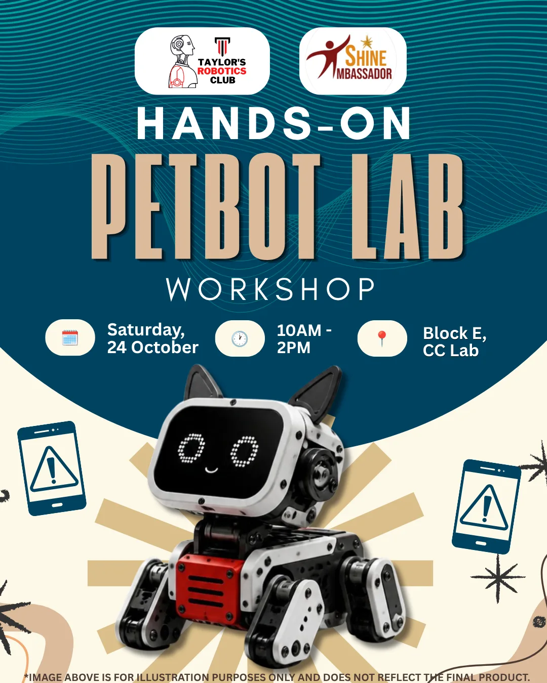 PETBOT Workshop event poster