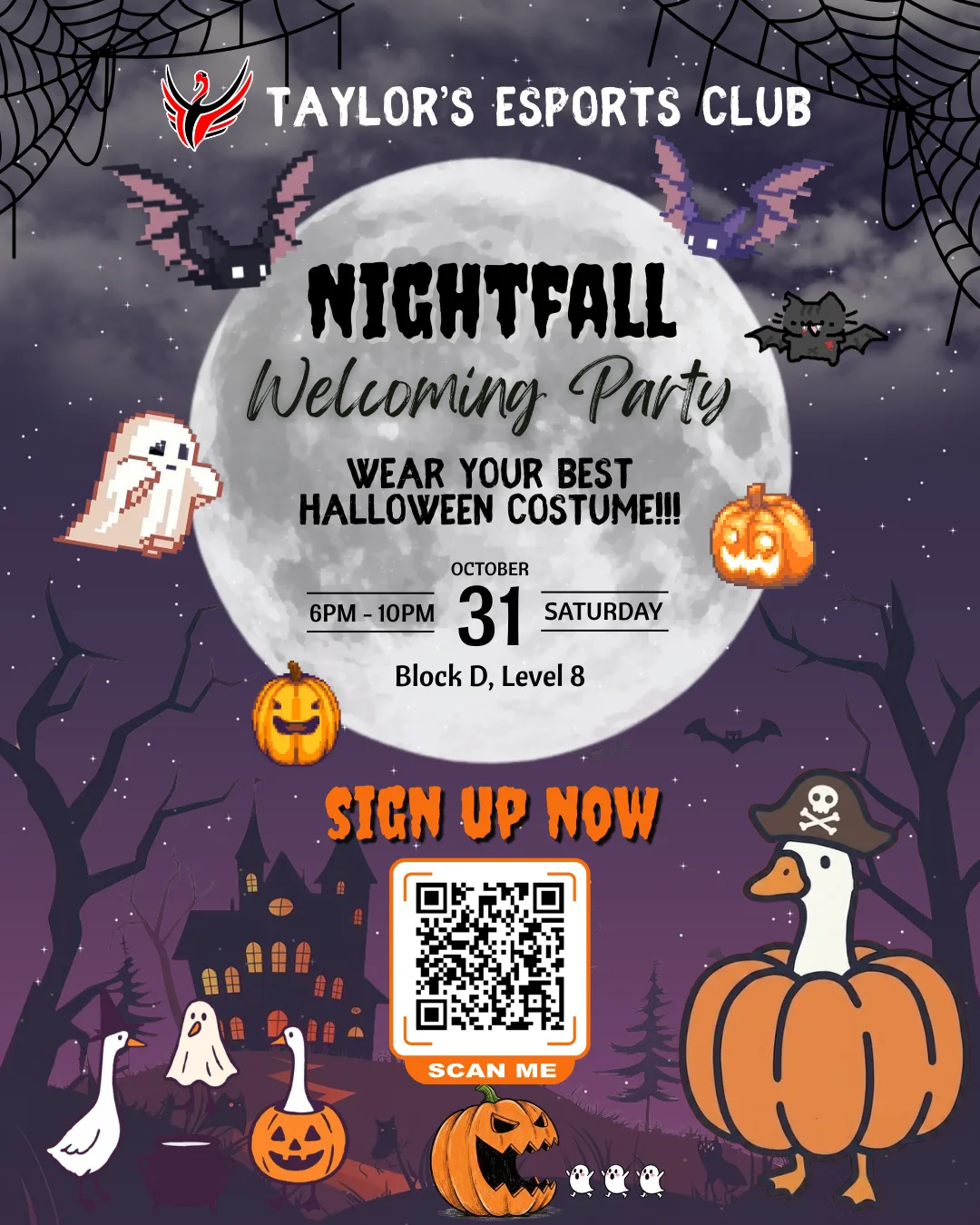NightFall: Welcoming Party event poster